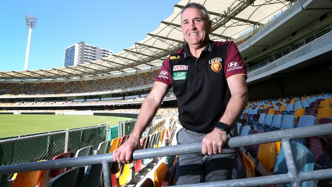 Chris Fagan unveiled as the new Brisbane Lions coach. Picture: Jono Searle