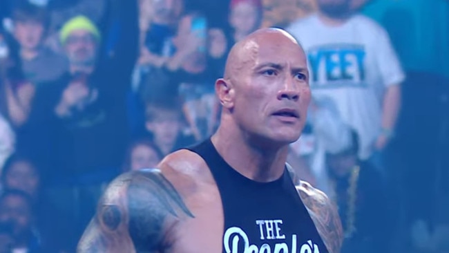 The Rock is back where it all started. Photo: Twitter