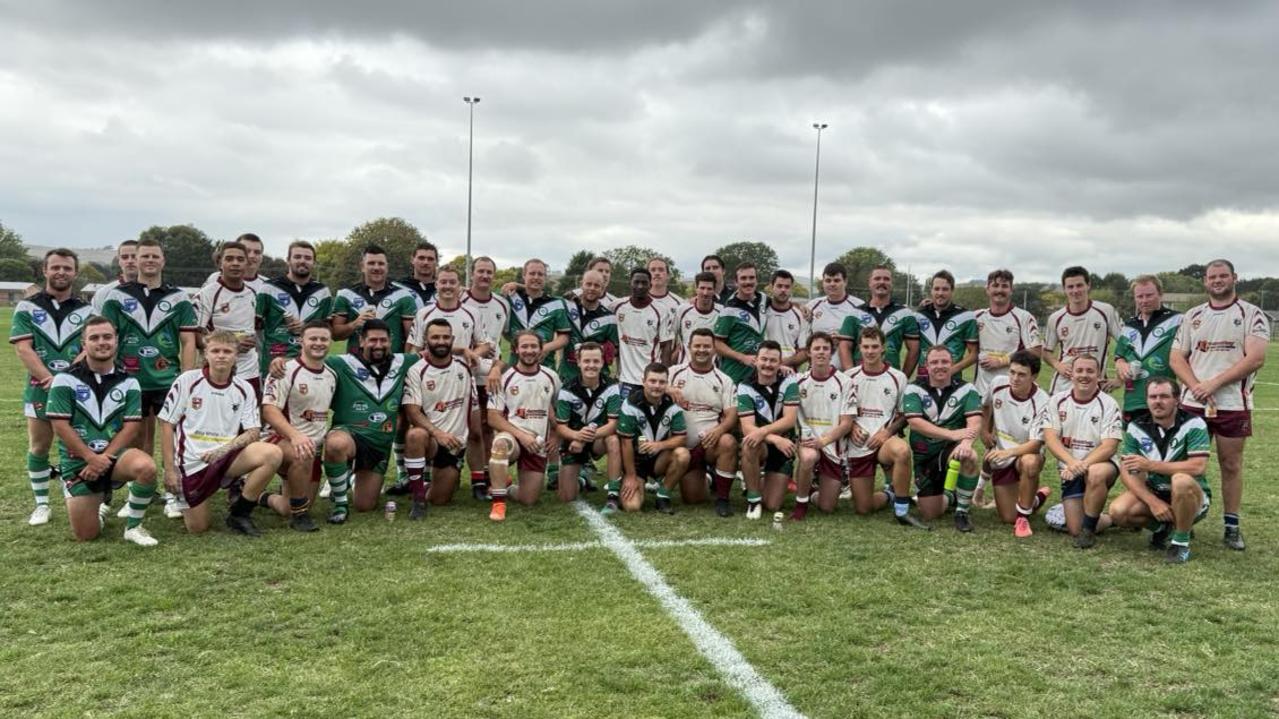 The Blayney Bears (white) will take a recess from the Woodbridge Cup this season. Picture: Blayney Bears Facebook Page