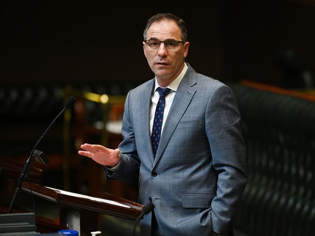 Jihad Dib speaks during debate on the Crime Amendment Bill at New South Wales Parliament House in 2020. Picture: AAP/Joel Carrett