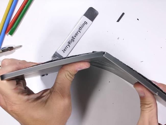 A video from YouTube user JerryRigEverything shows him quite easily bending and shattering the brand new iPad Pro.