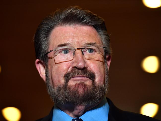 Justice Party Senator Derryn Hinch. Picture: AAP Image/Mick Tsikas