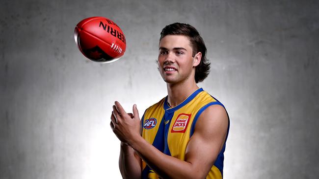 West Coast’s top pick in last year’s draft Campbell Chesser missed his debut season through injury. Picture: Quinn Rooney/Getty Images