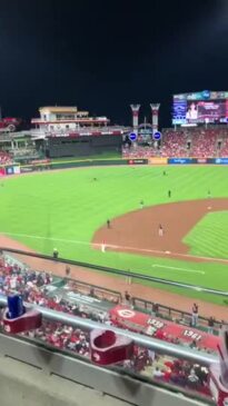 Fan Taken Down by Taser After Storming Field at Cincinnati Reds Game