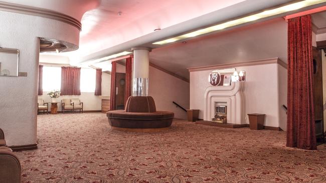 The upper foyer at the Capri Theatre, Goodwood.