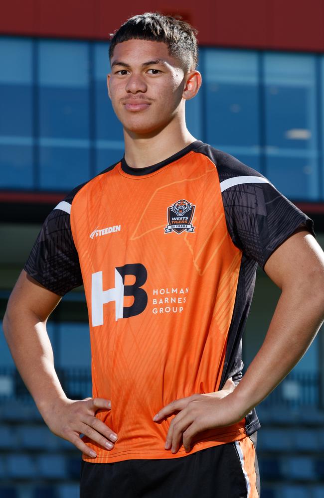 Wests Tigers rising star Phoenix Godinet. Picture: Max Mason-Hubers