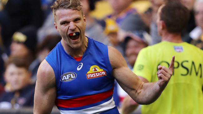 Players of the quality of Jake Stringer are hard to find and that’s why the Dogs must be compensated appropriately despite his off-field issues. Picture: Michael Klein