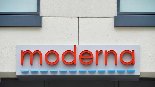 The Moderna headquarters in Cambridge, Massachusetts. Picture: AFP