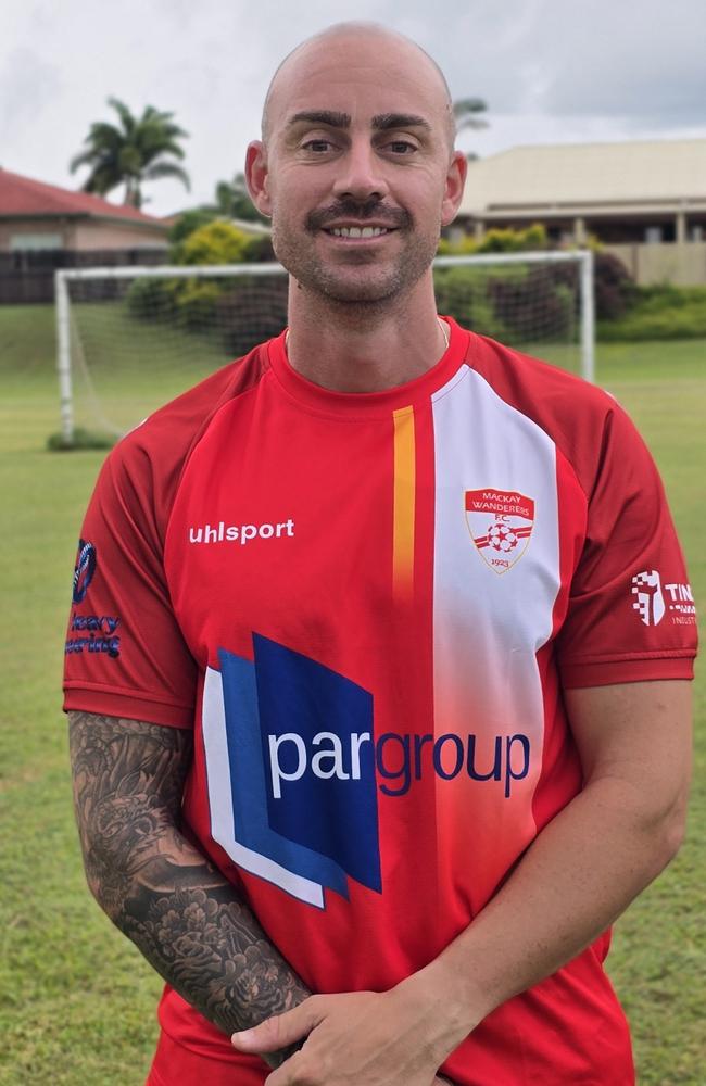 Mackay Wanderers Football Club player Jake Ticconi ahead of his 2025 Football Queensland Premier League season. Picture: Mackay Wanderers FC.