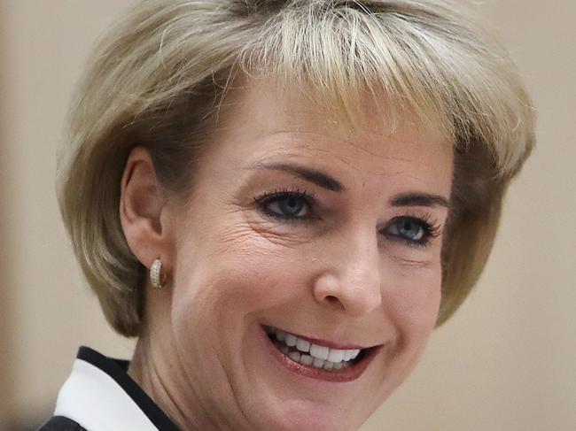 Senator Michaelia Cash appearing at senate estimates at Parliament House in Canberra. Picture Kym Smith