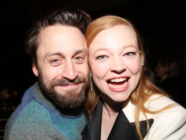 NEW YORK, NEW YORK - MARCH 27: (EXCLUSIVE COVERAGE) Kieran Culkin and Sarah Snook poses at the opening night after party for the new play 
