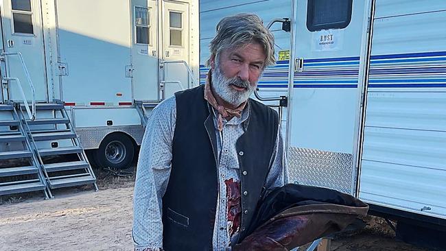 Alec Baldwin and crew on the set of movie 'Rust' in Santa Fe, New Mexico. Picture: Instagram