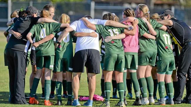 STICKING TOGETHER: Western Pride juniors have keen coaches like Russell Yarrow eager to help them develop. Picture: Cordell Richardson