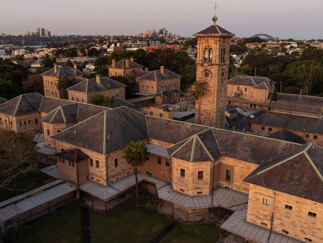 17-09-2024 - An aerial (drone) view of SydneyÃs old Rozelle Hospital, a former mental asylum which has been shut down, with a few buildings repurposed. Picture: Max Mason-Hubers / The AustralianÃ