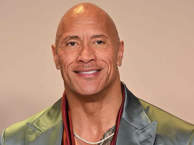 US actor Dwayne Johnson poses in the press room during the 96th Annual Academy Awards at the Dolby Theatre in Hollywood, California on March 10, 2024. (Photo by Robyn BECK / AFP)