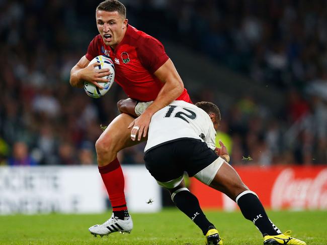 Sam Burgess has been named in the centres for England to face Wales.