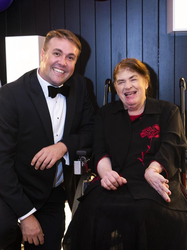 CEO of disability provider Choice, Passion, Life Rhys Kennedy, seen here with longterm client Joan Leonard, took over FSG almost overnight.