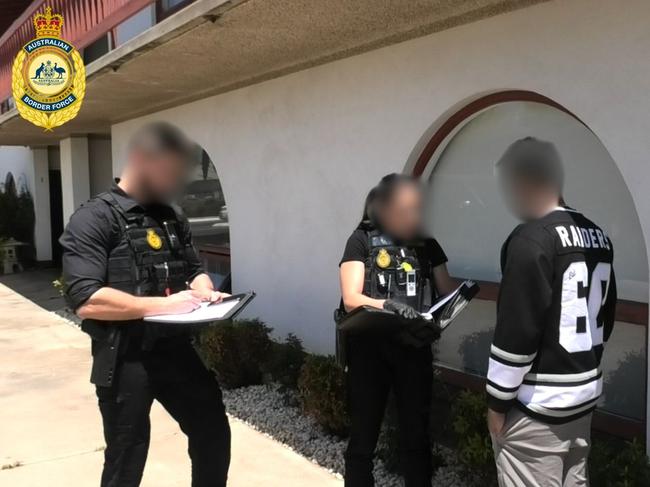 ABF officers raided multiple properties in Adelaide’s western suburbs as part of their investigations. Picture: Australian Border Force