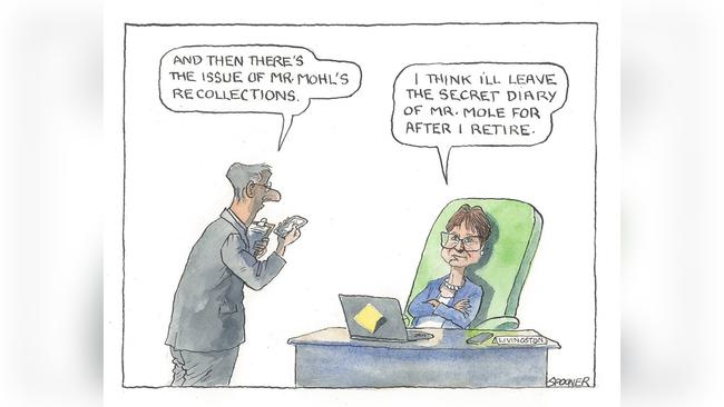 CBA chair Catherine Livingstone. Illustration: John Spooner.