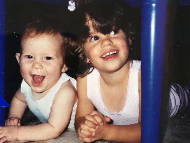 Hannah Hollis with her brother Alex.