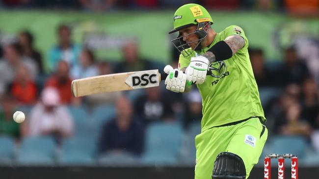 Alex Hales blasted the fasted half century in Sydney Thunder history. Picture: Getty Images