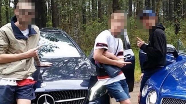 Luxury cars have been targeted by the gang, with photos then plastered on social media.