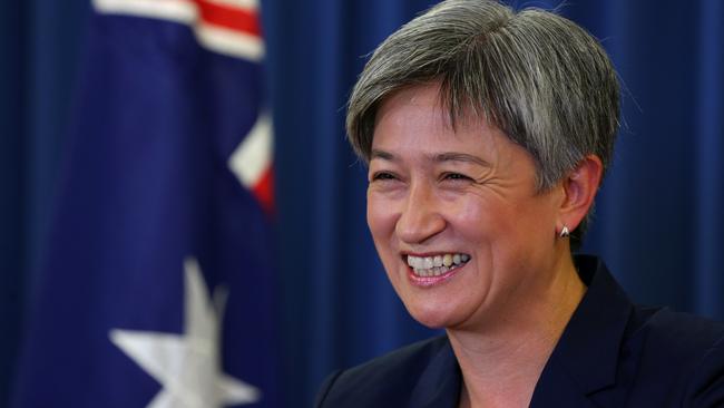 Penny Wong says Labor will deliver a First Nations foreign policy. Picture: David Clark