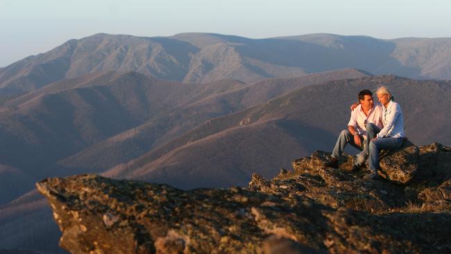 Golden sunset views at Mt McKay. 