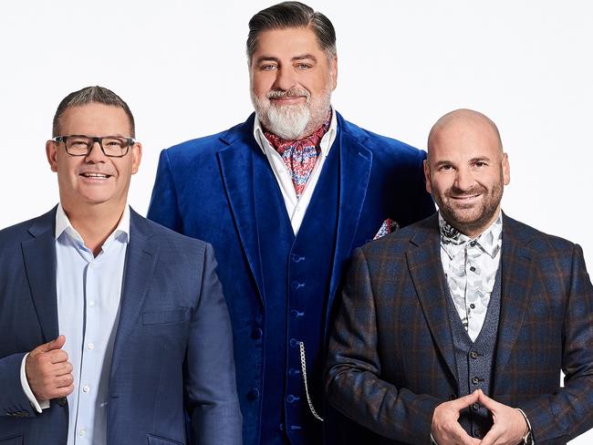 Gary Mehigan, George Calombaris and Matt Preston from MasterChef. Picture: Supplied/Ten