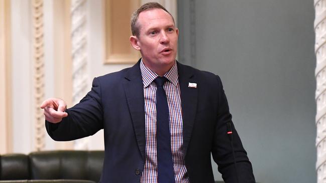 Michael (Mick) de Brenni speaks during Question Time at Parliament House in Brisbane. Photo: NCA NewsWire / Dan Peled