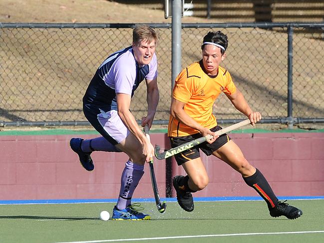 Div 1 men's hockey semi-finals. Commercial Vs Easts.Easts player James Easton.Saturday October 10, 2020 Picture, John Gass