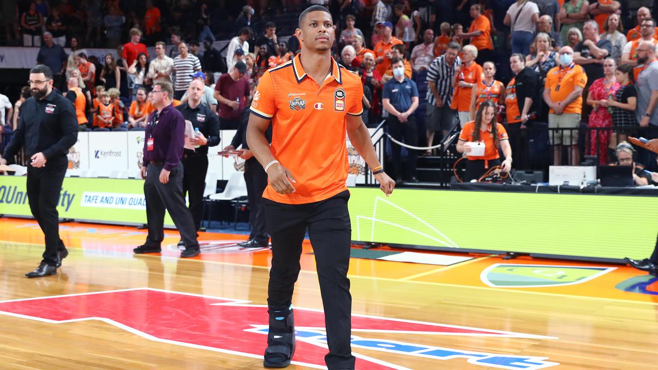 Cairns' MVP Scott Machado has been sidelined with a foot injury since December. Picture: Brendan Radke