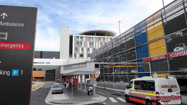 A staffer at Gosford Hospital unkowingly contracted COVID-19 and infected 11 others. Picture: Sue Graham