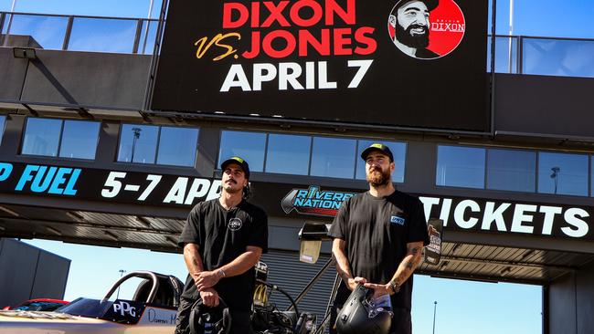 Port Adelaide star forward and self-professed car-nut Charlie Dixon will be joined at The Bend by teammate Lachie Jones to announce their Drag Race as part of The Bend’s upcoming Riverbend Nationals. Picture: Supplied