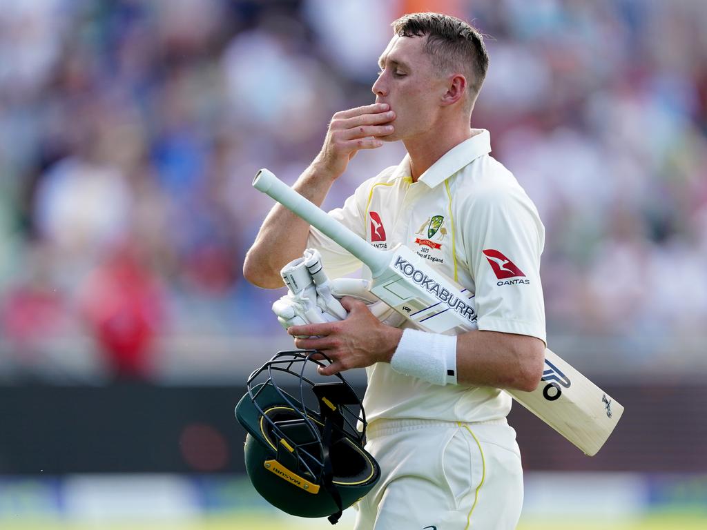 Marnus Labuschagne fell cheaply to Stuart Broad in both innings. Picture: Mike Egerton/PA Images via Getty Images