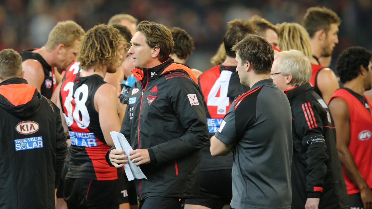 James Hird coached Essendon to 41 wins from 85 games in charge.