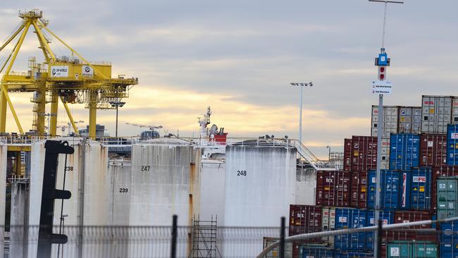 SYDNEY, AUSTRALIA - Newswire Photos August 01, 2022: A general view of a Gas storage facility at Port Botany in Sydney as Australia's gas crisis and the ACCC placing pressure on the federal government and exporters to take action amid a looming record shortage. Picture: NCA Newswire