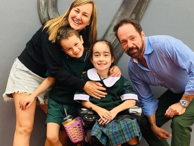 Isabella Lombardo with her parents, Libby and Joseph Lombardo, and her little brother Joey, 6.