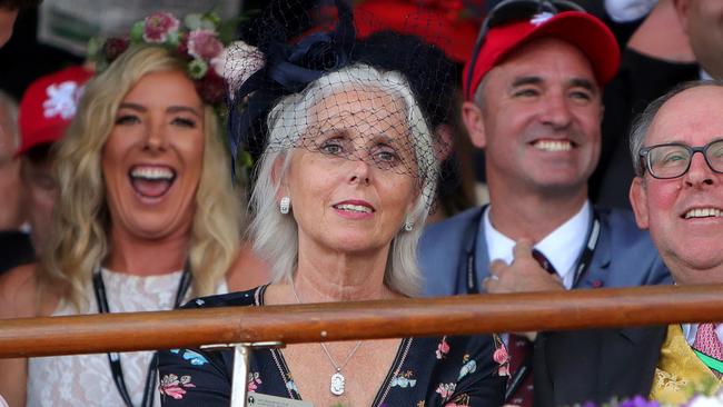Paula Dwyer at the 2018 Melbourne Cup. Picture: Stuart McEvoy