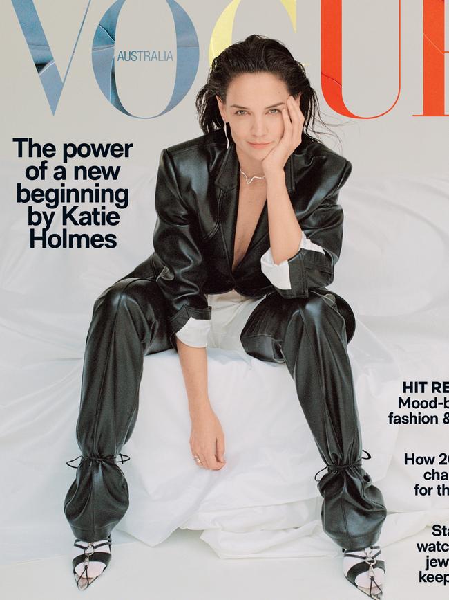 The November issue of Vogue features Katie Holmes on the cover. Picture: Vogue Australia