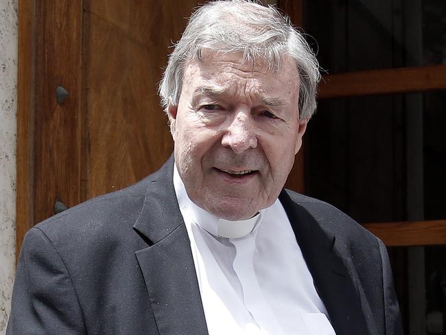 Cardinal George Pell pictured outside his home near the Vatican this week. Picture: Supplied