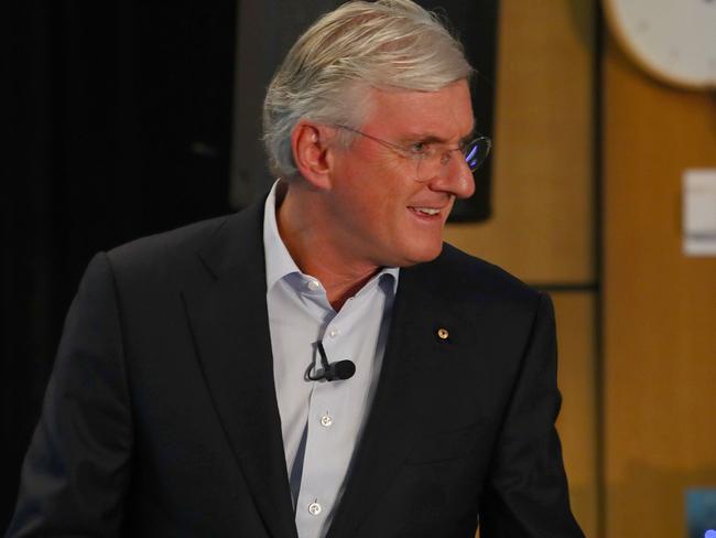 02/05/2018: (L-R) Steven Lowy, Co-CEO, Westfield Corporation and OneMarket, arriving at the OneMarket investor briefing in Sydney on Wednesday. The retail technology company will be spun out of Westfield and listed separately on the ASX. Photographed Hollie Adams/The Australian