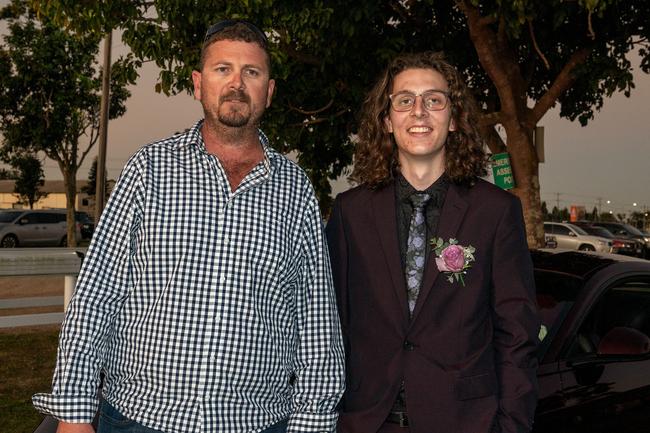 Aaron Lindores and Brock Lindores at the Mirani State High School year 12 Formal.Picture: Michaela Harlow