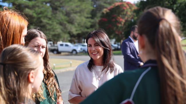 Minister for Education Jo Palmer at Clarence High School on Monday, February 24, 2025.