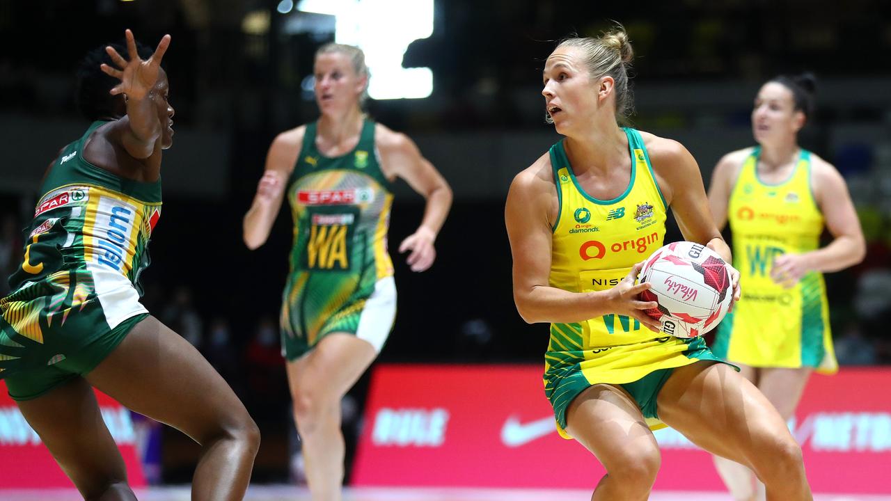 The Diamonds won their second game in a row at the Quad Series. (Photo by Chloe Knott/Getty Images for England Netball)