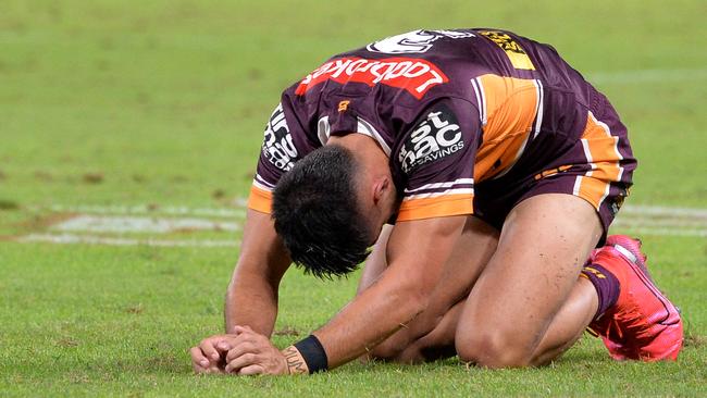 Brisbane’s pain was inescapable. Photo: Bradley Kanaris/Getty Images