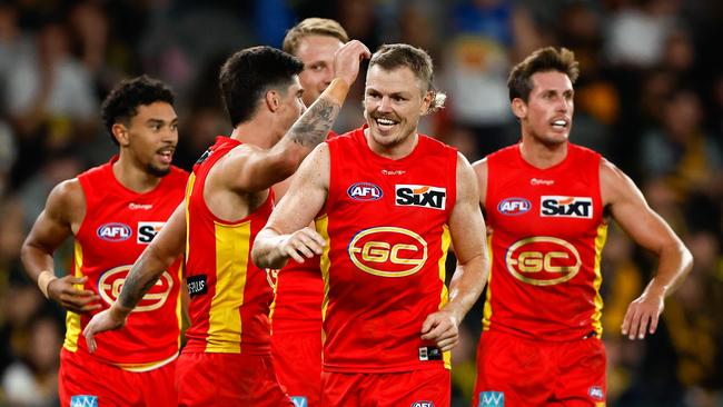 The Gold Coast Suns are rising. (Photo by Dylan Burns/AFL Photos via Getty Images)