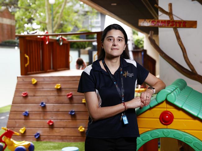 Childcare worker Viviana Becerra says her colleagues are under more pressure than ever, Picture: Richard Dobson