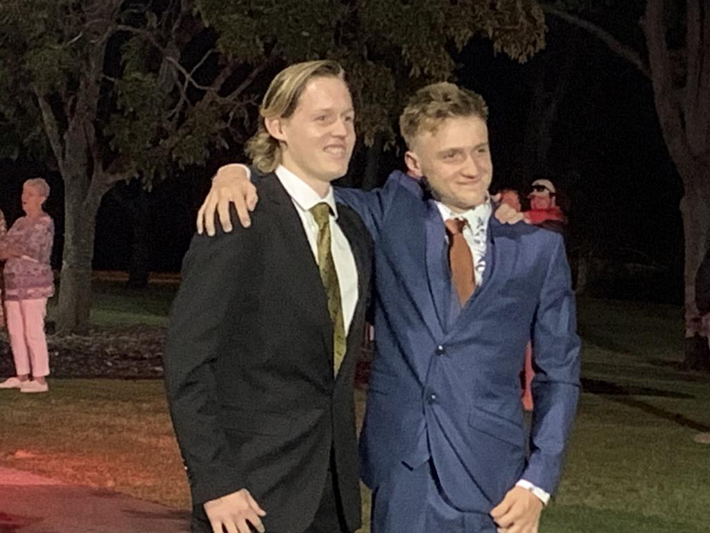 The students arrive at the St James Lutheran College formal.