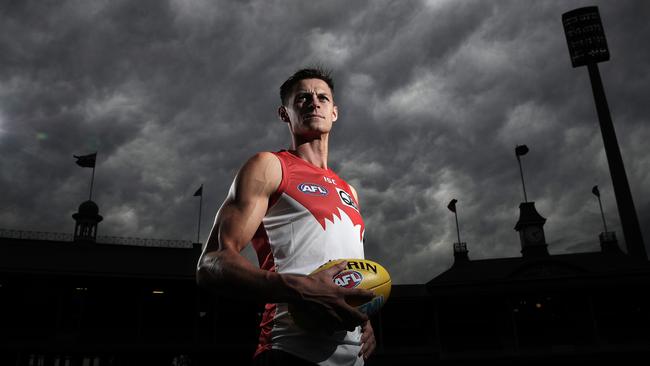 Sydney Swans ruckman Callum Sinclair at the SCG. Picture: Phil Hillyard